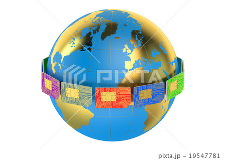 Set of color SIM cards 19547781