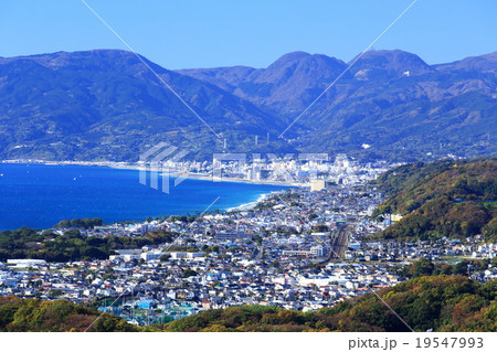 神奈川県 大磯の町並みの写真素材