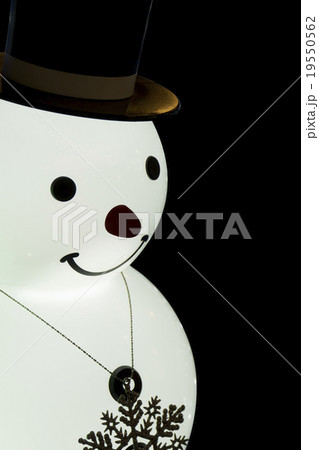 雪だるま　素材 19550562