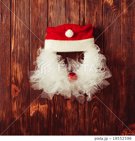 Christmas wreath like Santa 19552596