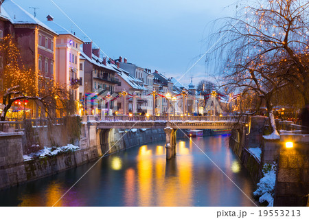 Ljubljana in Christmas time. Slovenia, Europe. Ljubljana in Christmas time. Slovenia, Europe. 19553213