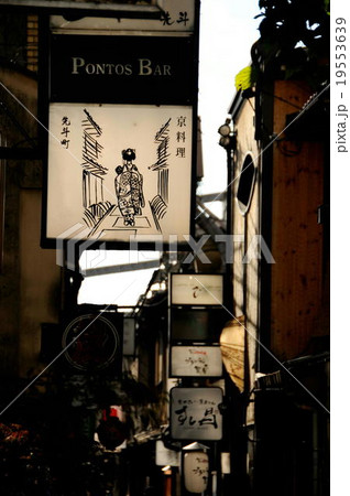 京都先斗町の街角 京都先斗町の街角 19553639