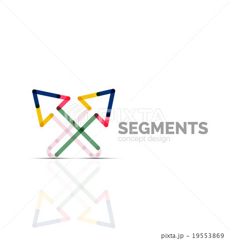 Arrow icon vector logo. Company branding element Arrow icon vector logo. Company branding element 19553869
