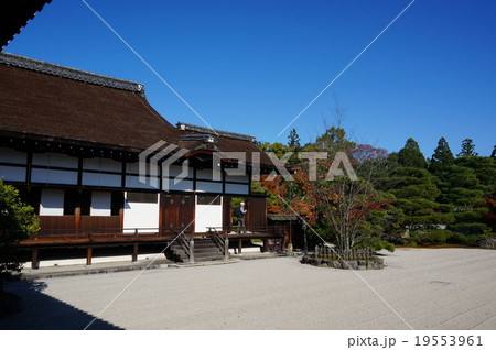 京都の観光スポット「仁和寺」：宸殿と南庭 19553961
