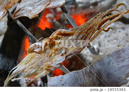 囲炉裏でするめを焼く 19555363