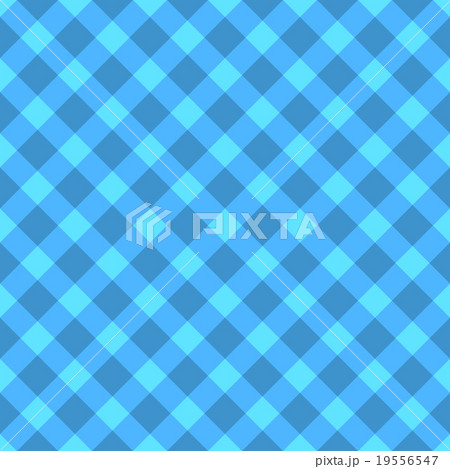 Blue and cyan checkered seamless cloth pattern. 19556547