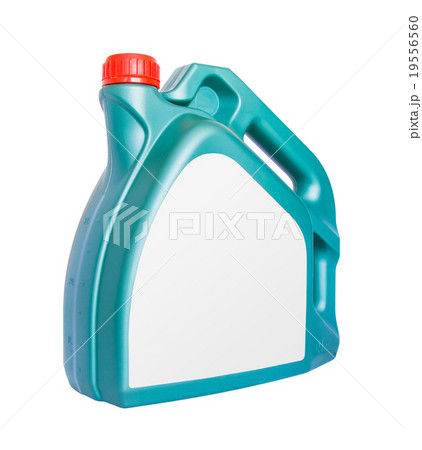 Engine oil canister with blank label isolated 19556560