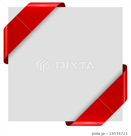 Red comer ribbon tags template 19556721
