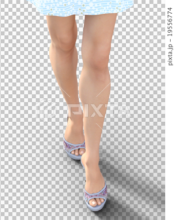 理想的な女性の脚　ボディーパーツ　perming 3DCG イラスト素材 19556774