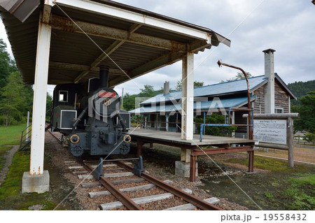 万字線　朝日駅 19558432