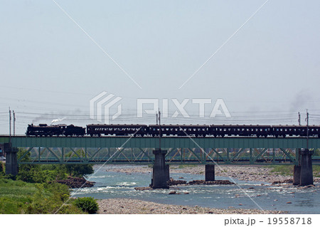 利根川をわたる蒸気機関車 利根川をわたる蒸気機関車 19558718