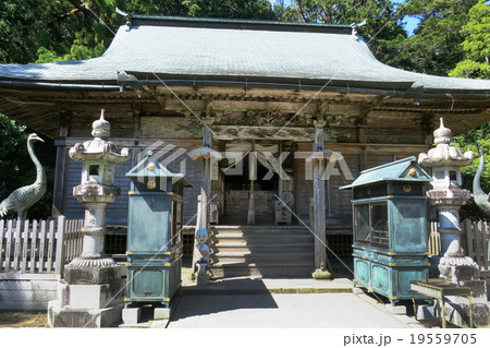 四国霊場第番札所 鶴林寺 本堂の写真素材