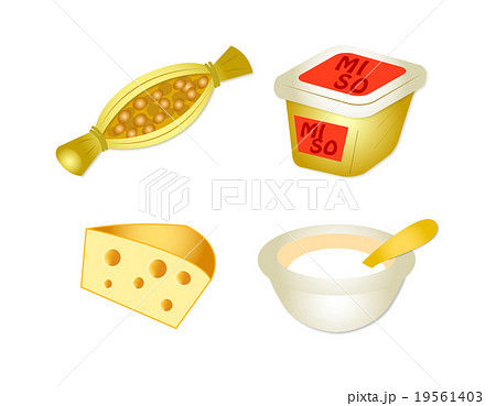 発酵食品 イラスト 大豆 乳製品のイラスト素材 [19561403] - PIXTA