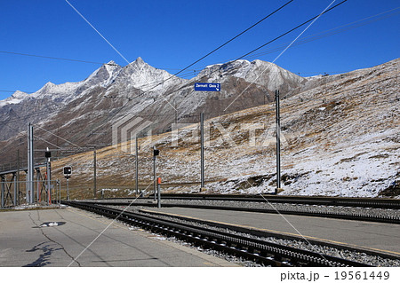 Railway platform in Riffelberg, Zermatt 19561449