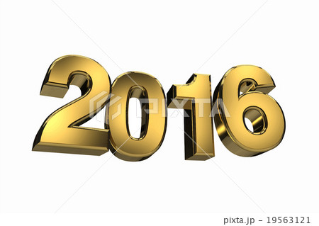 3D 2016 new year gold 19563121