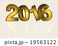 3D 2016 new year gold 19563122