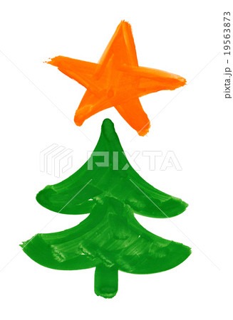 christmas fir tree. watercolor drawing on a paper 19563873