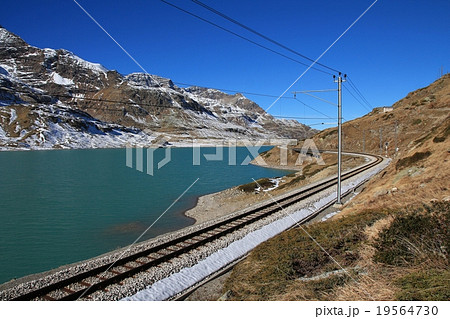 Scenery on the Bernina mountain pass Scenery on the Bernina mountain pass 19564730