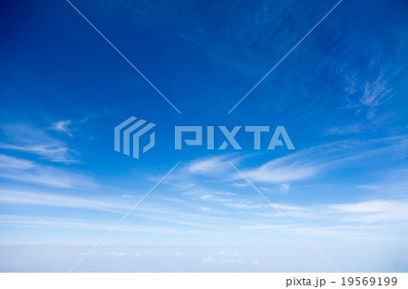 青空の背景イメージ完成予想図パース素材機内撮影横 19569199