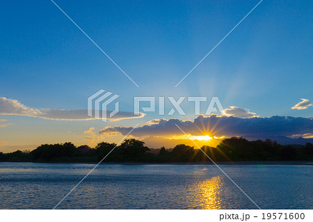 相模川の夕景色 相模川の夕景色 19571600
