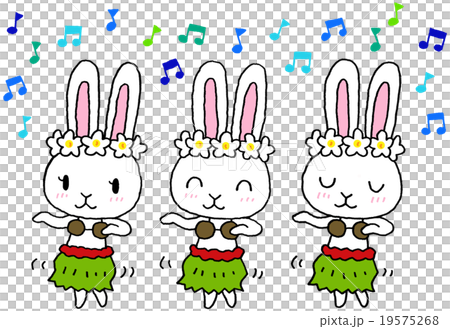 Rabbit hula dance 19575268