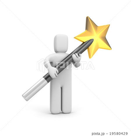 Person with magic wand 19580429