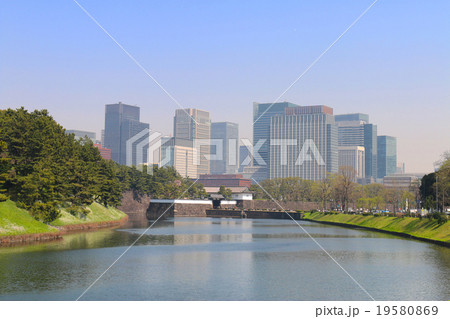 春の桜田濠 春の桜田濠 19580869