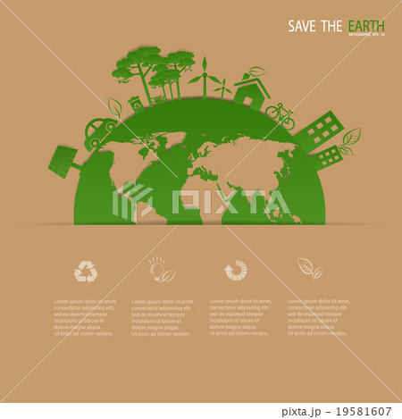Design ecology background template.  19581607
