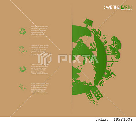 Design ecology background template. 19581608