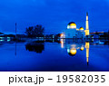 Blue hour sunrise at floating mosque. 19582035