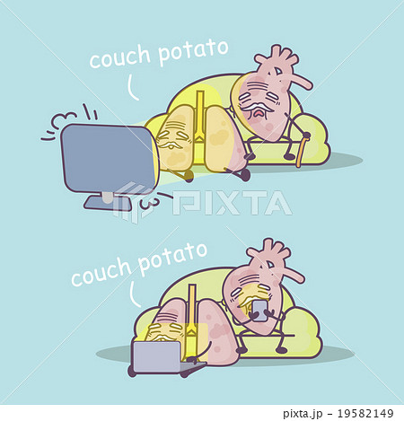 couch potato concept couch potato concept 19582149