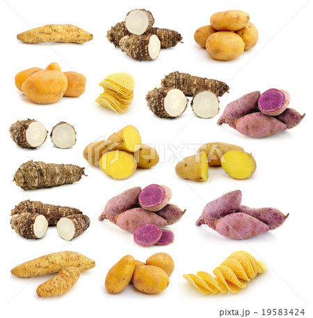 taro roots , sweet potatoes , Potato chips taro roots , sweet potatoes , Potato chips 19583424