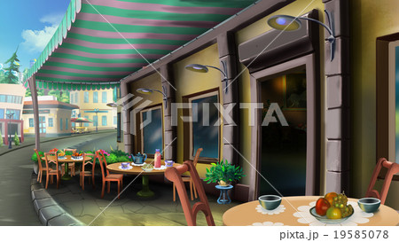 Street cafe on a summer city Street cafe on a summer city 19585078