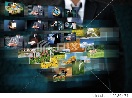 businessman holding Reaching images  19586471