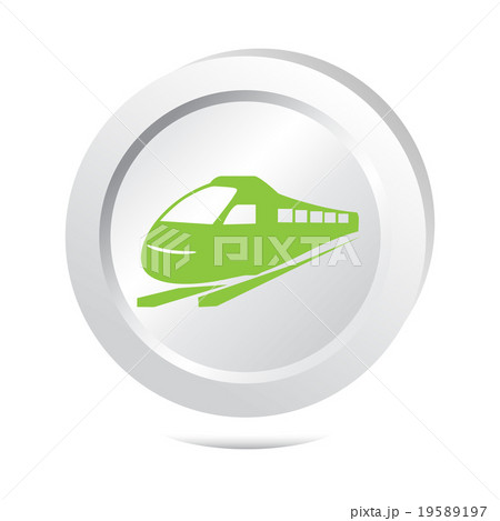 Train sign button iconのイラスト素材 [19589197] - PIXTA