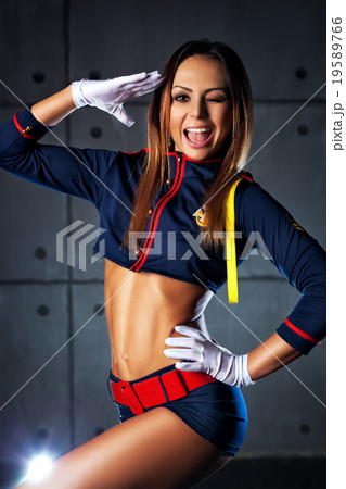 Young sexy brunette woman 19589766