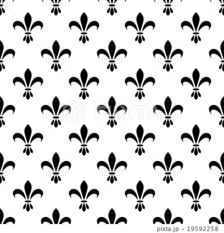 French vintage stylized lily luxury symbol. French vintage stylized lily luxury symbol. 19592258