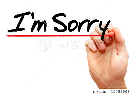 Hand writing I'm Sorry, business concept.. 19592643