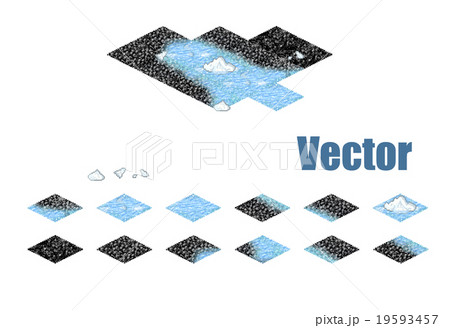 Pixel art sprite tiles for game background. Pixel art sprite tiles for game background. 19593457