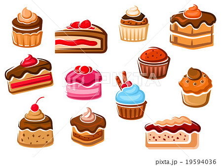Cakes, cupcakes, pies, pudding and desserts 19594036