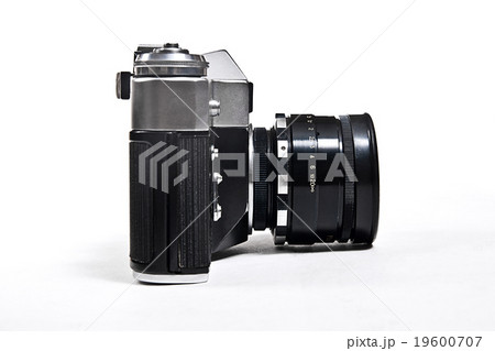 Old range finder vintage photo camera on white Old range finder vintage photo camera on white 19600707