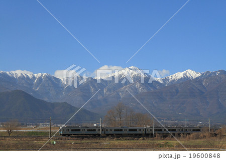 大糸線 冬の安曇野 大糸線 冬の安曇野 19600848