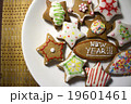 Colorful decorated cookies, close up 19601461