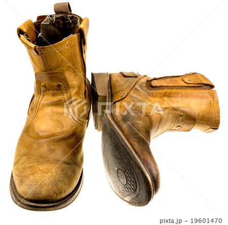 Isolated Patina Engineer Leather Boot 19601470