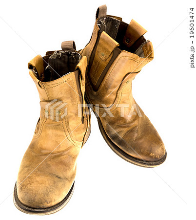 Isolated Patina Engineer Leather Boot Isolated Patina Engineer Leather Boot 19601474