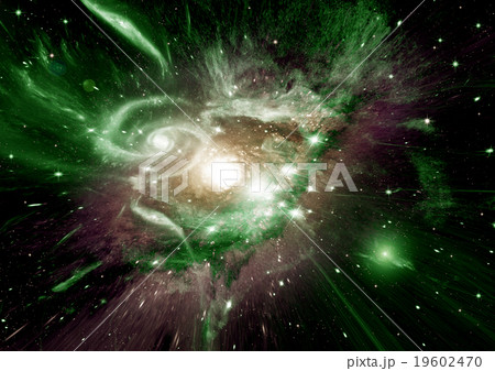 Stars, dust and gas nebula in a far galaxy 19602470