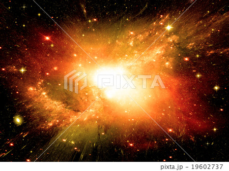 Stars, dust and gas nebula in a far galaxy 19602737