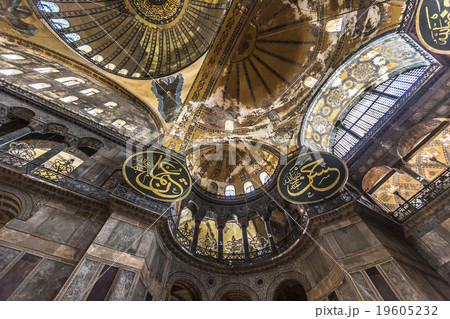 The Hagia Sophia in Istanbul, Turkey. The Hagia Sophia in Istanbul, Turkey. 19605232