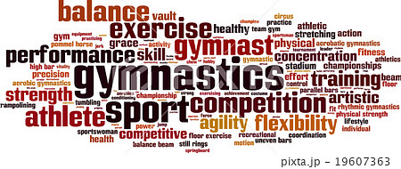 Gymnastics word cloud Gymnastics word cloud 19607363