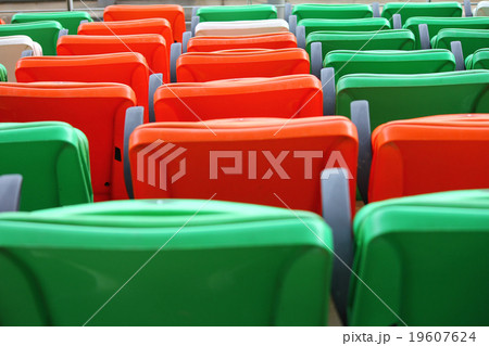 Seats on the stadium 19607624